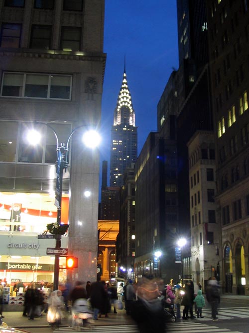 Chrysler Building, 42nd Street and Lexington Avenue, Midtown Manhattan, From Fifth Avenue and 43rd Street