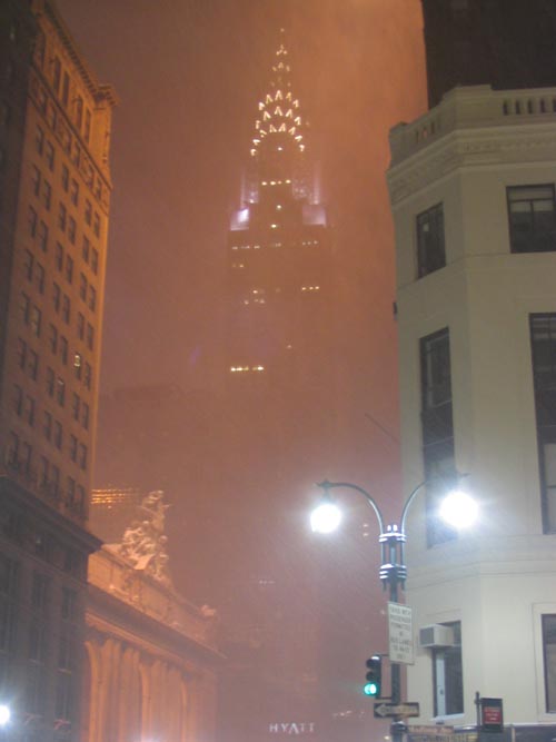 Chrysler Building from Madison Avenue and 42nd Street, Midtown Manhattan, January 27, 2004