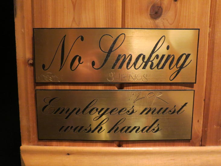 Employees Must Wash Hands, Daisy May's BBQ, 623 Eleventh Avenue, Clinton-Hell's Kitchen, Manhattan, April 27, 2012