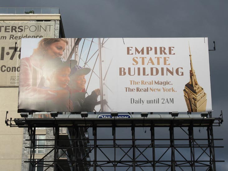 Empire State Building Billboard, Vernon Boulevard Near Queens-Midtown Tunnel, Hunters Point, Long Island City, Queens, October 15, 2010