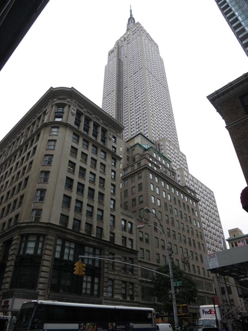 Empire State Building From Madison Avenue and 32nd Street, Midtown Manhattan, October 10, 2013