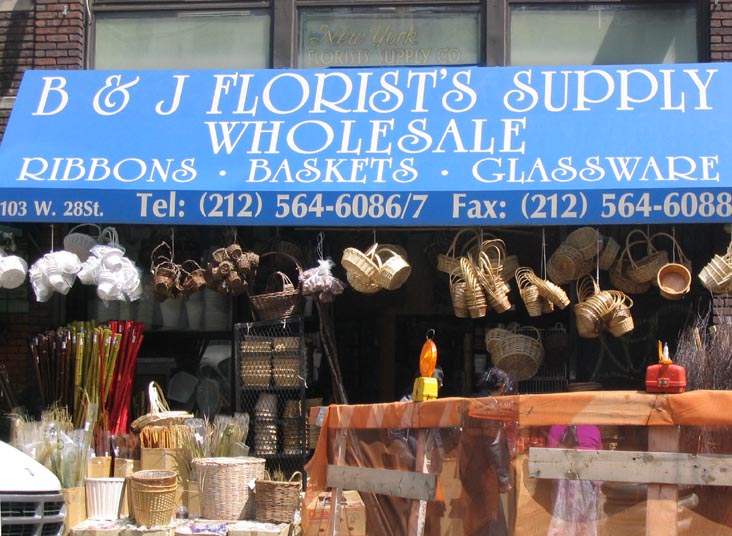 B & J Florist's Supply, 103 West 28th Street, Midtown Manhattan, May 2, 2005