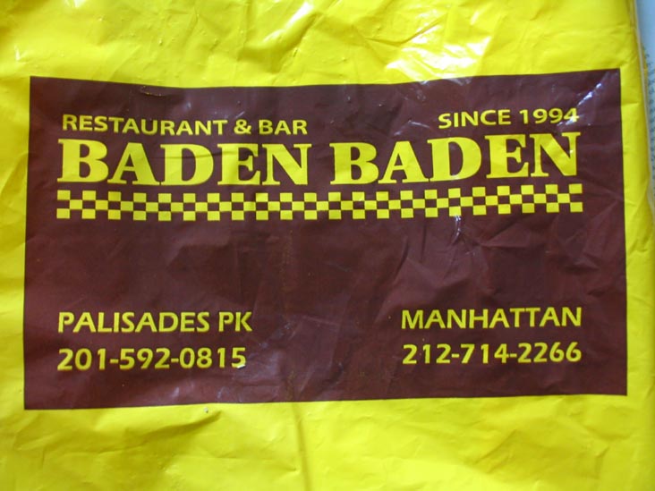 Takeout Bag, Restaurant Forte Baden Baden, 28 West 32nd Street, 2nd Floor, Midtown Manhattan