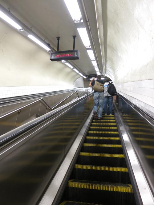 Escalator From 7 Train Platform, Grand Central-42nd Street Subway Station, Midtown Manhattan, June 6, 2013