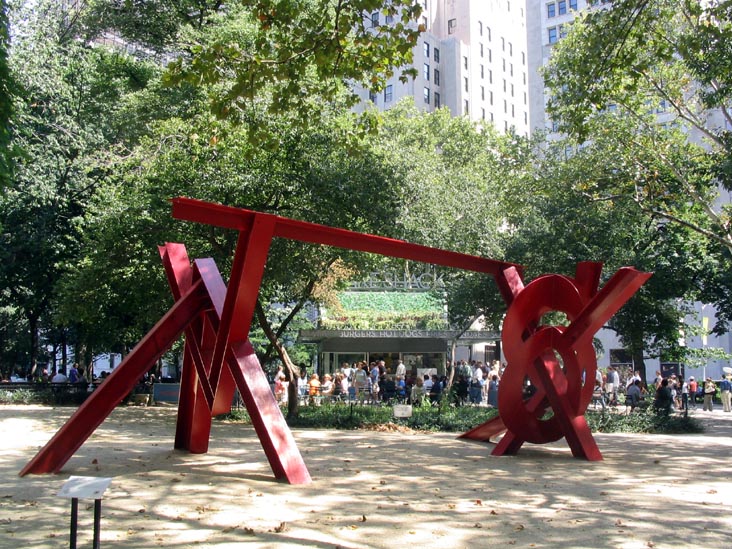 Mark DiSuvero Statue on Display Temporarily, September 3, 2004, Madison Square Park, Midtown Manhattan