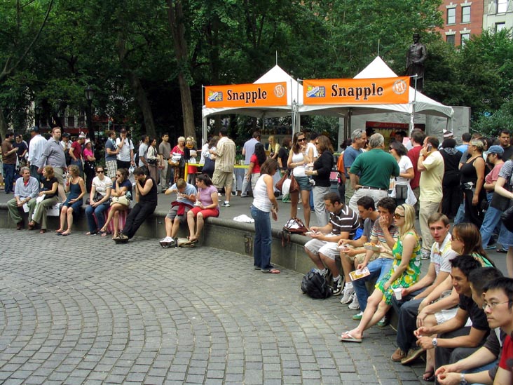 Sponsor Row, 5th Annual Big Apple Barbecue Block Party, Madison Square Park, Midtown Manhattan, June 10, 2007