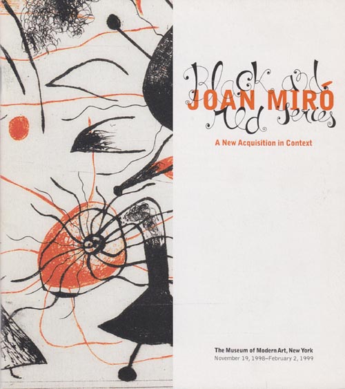 Joan Miró "A New Acquisition in Context" Brochure, Museum of Modern Art, 11 West 53 Street, Midtown Manhattan, 1998-1999