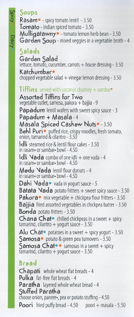 Tiffin Wallah Soups, Salads, Tiffins and Breads