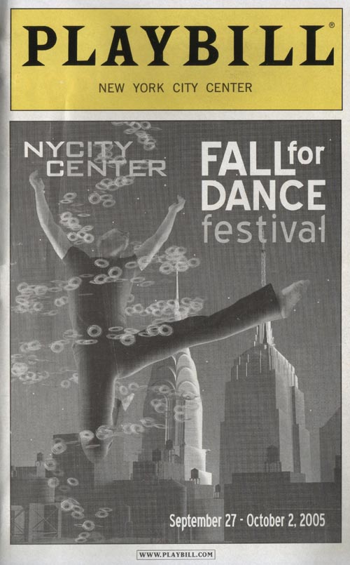 Fall For Dance 2005 Playbill, New York City Center, 130 West 56th Street, Midtown Manhattan