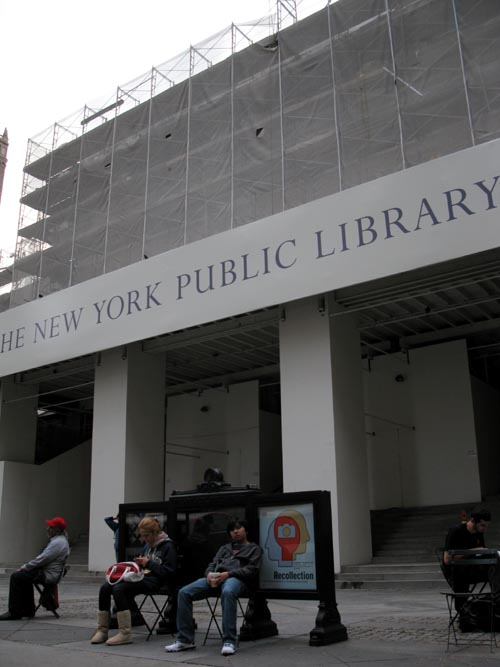 New York Public Library, Fifth Avenue and 42nd Street, Midtown Manhattan, October 25, 2010