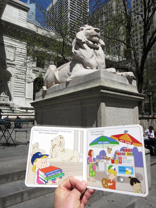 New York Public Library, Fifth Avenue and 42nd Street, Midtown Manhattan, April 30, 2013