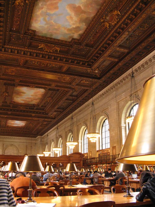 Rose Main Reading Room, New York Public Library, Fifth Avenue and 42nd Street, Midtown Manhattan, October 13, 2009