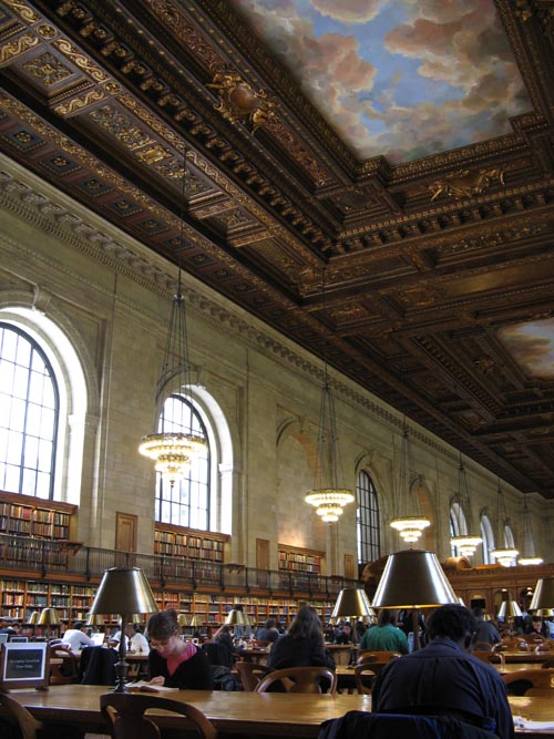 Rose Main Reading Room, New York Public Library, Fifth Avenue and 42nd Street, Midtown Manhattan, October 14, 2009