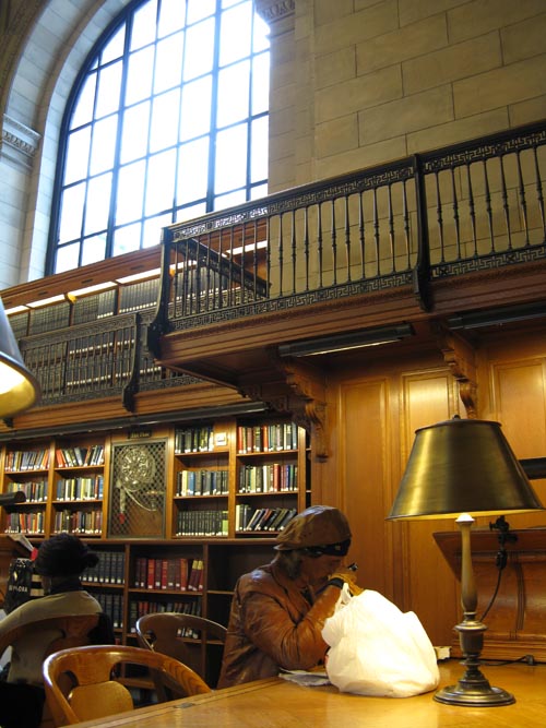 Rose Main Reading Room, New York Public Library, Fifth Avenue and 42nd Street, Midtown Manhattan, October 16, 2009