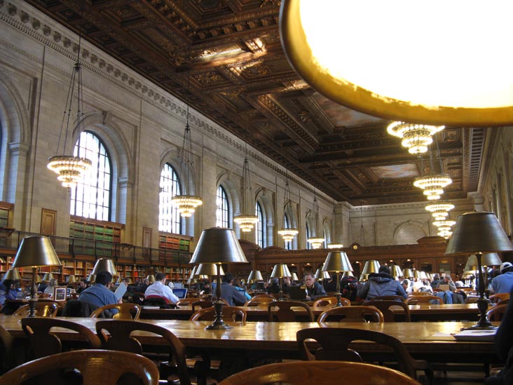 Rose Main Reading Room, New York Public Library, Fifth Avenue and 42nd Street, Midtown Manhattan, October 19, 2009