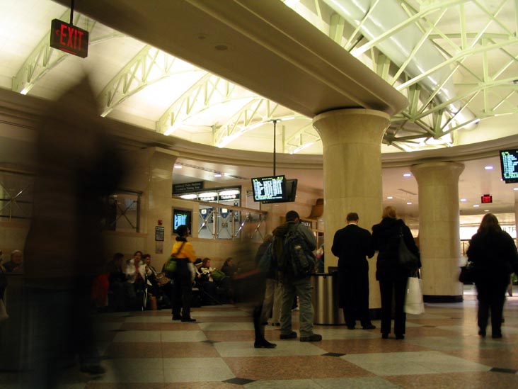 New Jersey Transit Waiting Area, New York Pennsylvania Station, Midtown Manhattan, February 13, 2008, 8:34 p.m.