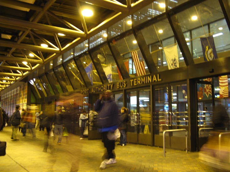 Eighth Avenue and 42nd Street Entrance, Port Authority Bus Terminal, 625 Eighth Avenue, Midtown Manhattan
