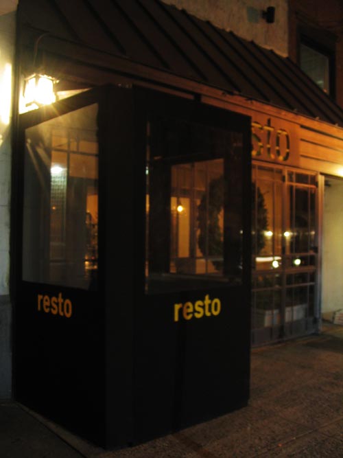 Resto, 111 East 29th Street, Midtown Manhattan, January 7, 2008