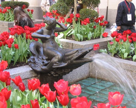 Rene Chambellan Sculpture, Promenade, Rockefeller Center, Midtown Manhattan