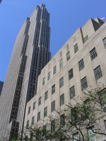 French Building, 49th Street (Foreground), Rockefeller Center, Midtown Manhattan