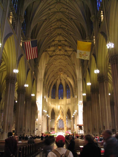 St. Patrick's Cathedral Interior, Fifth Avenue Between 50th and 51st Streets, Midtown Manhattan
