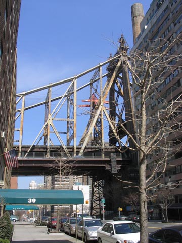 Queensboro Bridge From Sutton Place, Midtown Manhattan