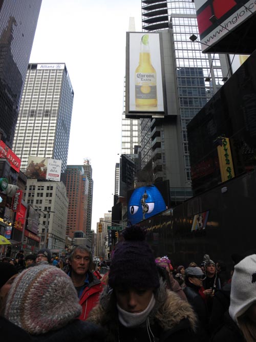 Broadway Near 48th Street, Times Square, Midtown Manhattan, December 31, 2012, 2:45 p.m.