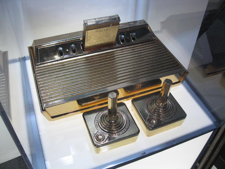 Gold-Encased Atari Console, Wired Pop-Up Store, 4 Times Square, Times Square, Midtown Manhattan, December 3, 2011