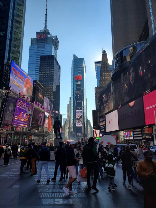 Duffy Square, Times Square, Midtown Manhattan, November 6, 2021