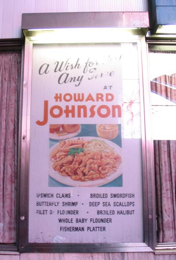 Sign Outside Howard Johnson's, 1551 Broadway, Times Square, Midtown Manhattan