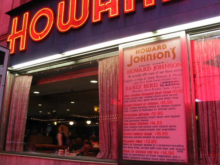 Howard Johnson's Times Square, 46th Street Window