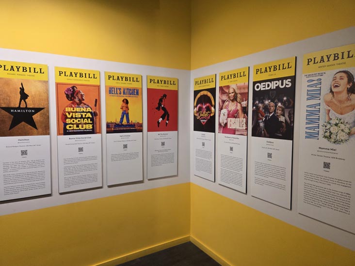 Current Playbills, The Museum of Broadway, Midtown Manhattan, November 26, 2025