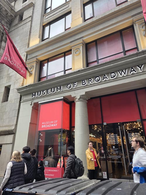 The Museum of Broadway, 145 West 45th Street, Midtown Manhattan, November 26, 2025