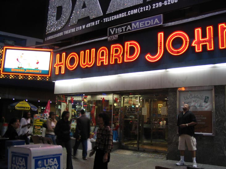 Howard Johnson's, 46th Street and Seventh Avenue, NW Corner, Times Square, Midtown Manhattan