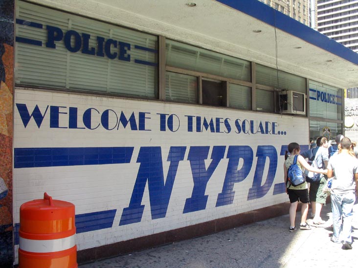 NYPD Station, 43rd Street Between Broadway and Seventh Avenue, Times Square, Midtown Manhattan