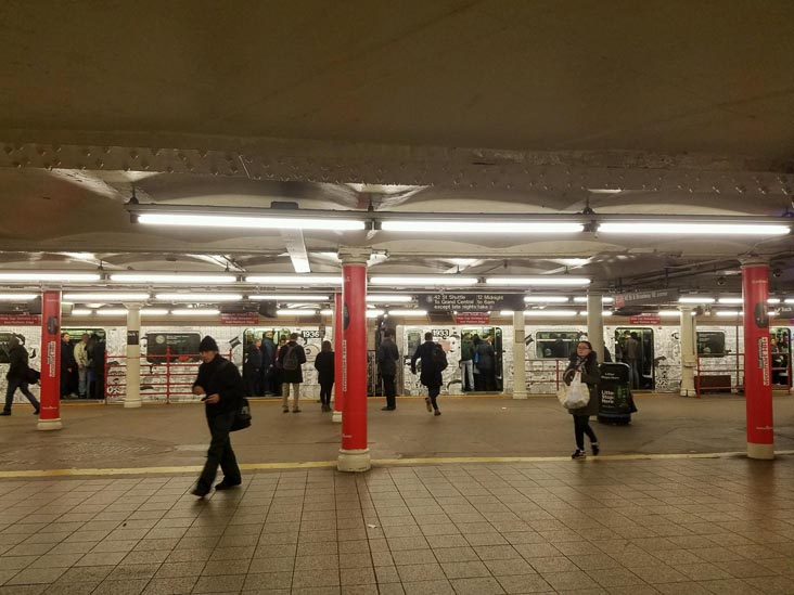 42nd Street Shuttle, Times Square Subway Station, Times Square, Midtown Manhattan, December 13, 2016
