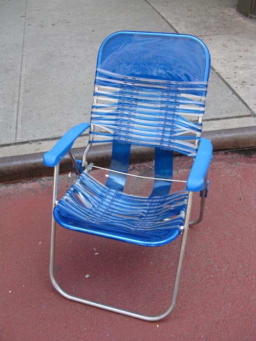 Lawn Chair, Broadway at 43rd Street, Times Square Pedestrian Mall, Times Square, Midtown Manhattan, July 6, 2009