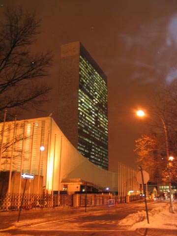 United Nations, View from North at Night