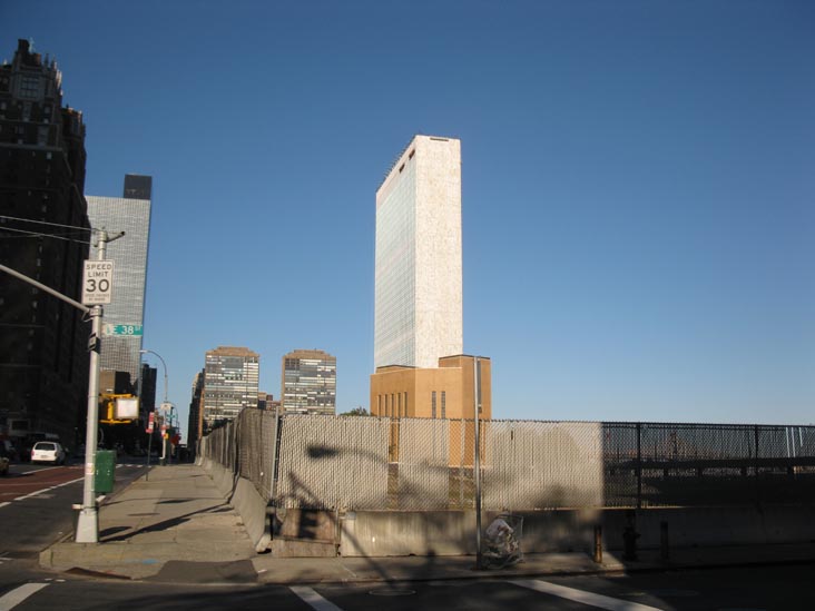 United Nations From 38th Street and First Avenue, Midtown Manhattan, November 5, 2011