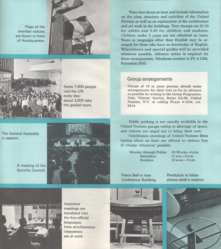 Visit the United Nations Brochure, ca. 1965