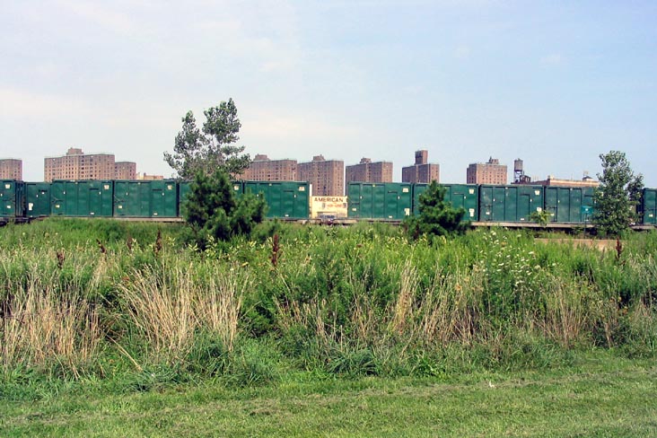 Harlem River Intermodal Railyard, The Bronx From Randall's Island