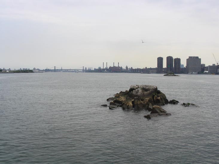 From the Southern Tip of Roosevelt Island Looking Toward the Williamsburg Bridge, June 16, 2004