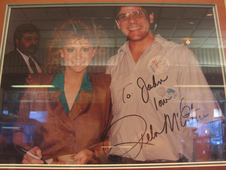 Signed Photo of Reba McEntire, Lexington Candy Shop, 1226 Lexington Avenue, Upper East Side, Manhattan