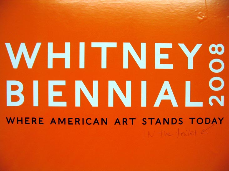 Whitney Biennial 2008 Advertisement, Fifth Avenue Subway Station, Midtown Manhattan, April 3, 2008