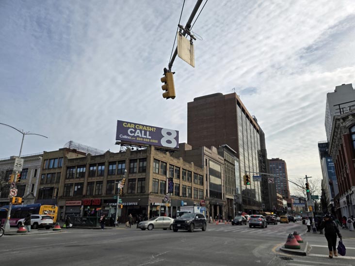 125th Street and Malcolm X Boulevard, NE Corner, Harlem, Manhattan, January 23, 2026