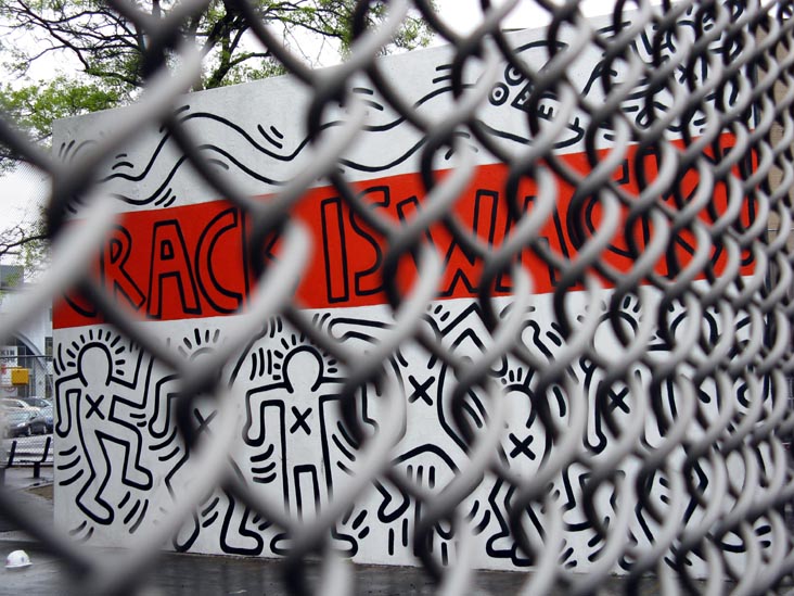 Keith Haring Mural, Crack is Wack Playground, East Harlem, Manhattan