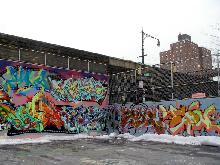 Graffiti Hall of Fame, 106th Street and Park Avenue, East Harlem, Manhattan