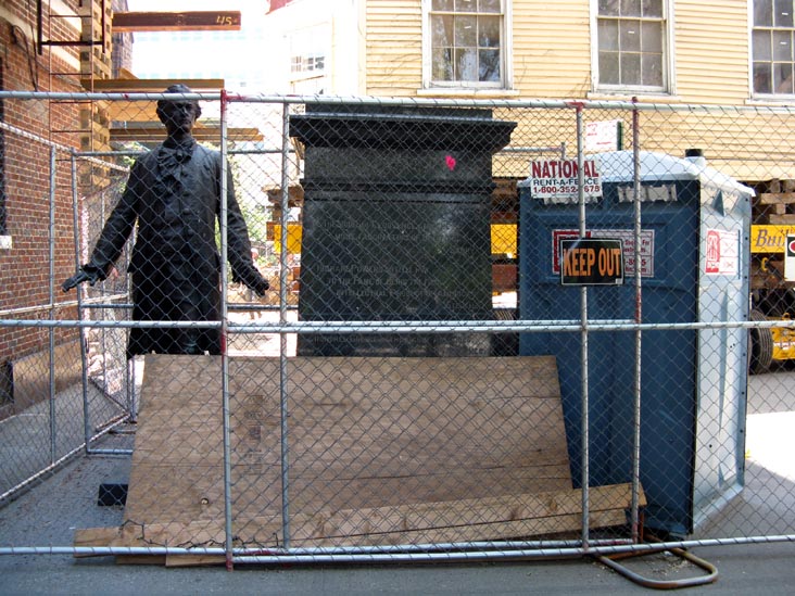 Alexander Hamilton Statue, Hamilton Grange, Convent Avenue Between 141st and 142nd Streets, Hamilton Heights, Manhattan, June 3, 2008