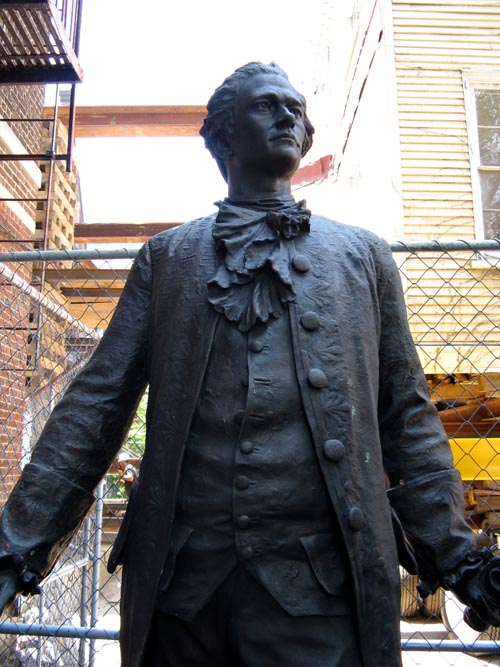Alexander Hamilton Statue, Hamilton Grange, Convent Avenue Between 141st and 142nd Streets, Hamilton Heights, Manhattan, June 3, 2008