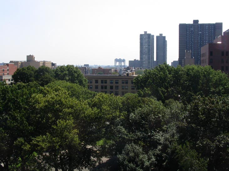 View From Marcus Garvey Park, Triborough Bridge Manhattan Span in Distance, Harlem, Manhattan